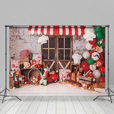 Lofaris Shop Theme Christmas Cake Smash Photography Backdrop