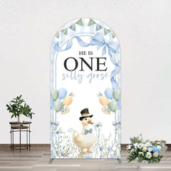 Lofaris Silly Goose Balloon Bow First Birthday Arch Backdrop