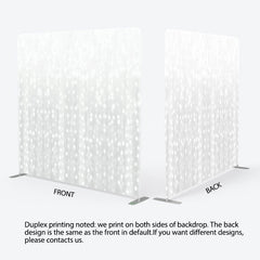 Lofaris Silver Bokeh Dance Party Square Double-Sided Backdrop