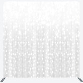 Lofaris Silver Bokeh Dance Party Square Double-Sided Backdrop