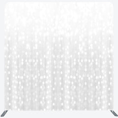 Lofaris Silver Bokeh Dance Party Square Double-Sided Backdrop