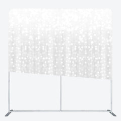 Lofaris Silver Bokeh Dance Party Square Double-Sided Backdrop