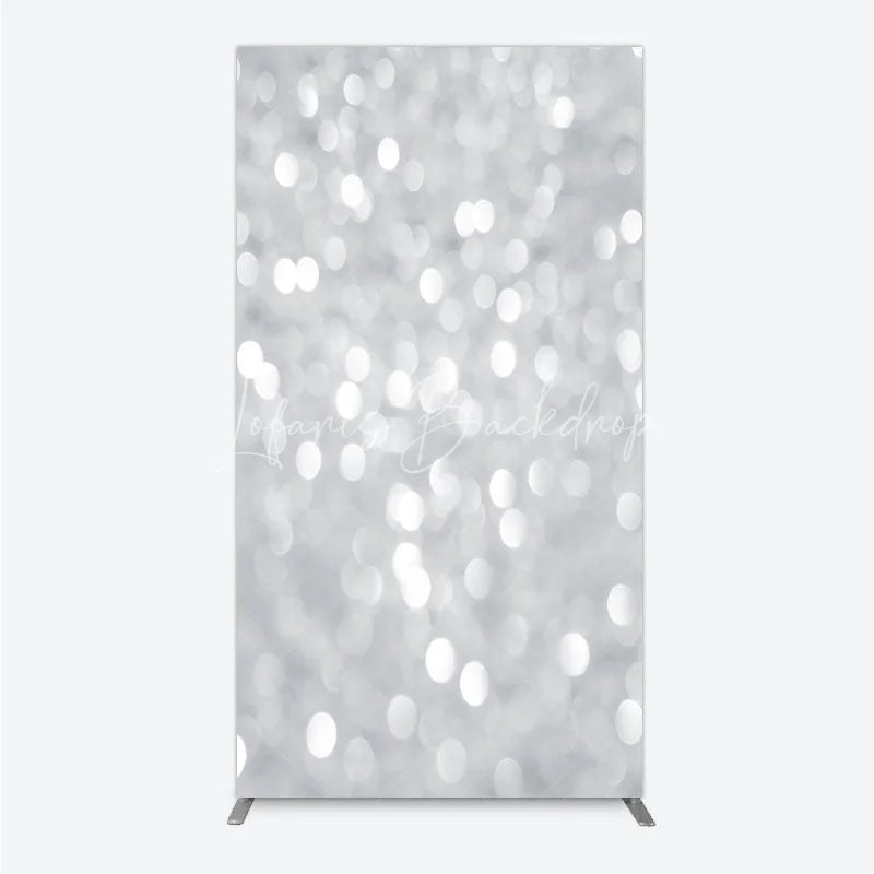 Lofaris Silver Bokeh Rectangle Backdrop Glittery Spots Abstract Background Wedding Birthday Party Cover Decoration