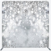 Lofaris Silver Diamond Glitter Party Pillow Case Backdrop
