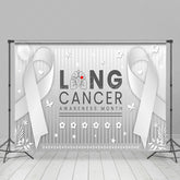 Lofaris Silver Ribbon Lung Cancer Awareness Month Backdrop