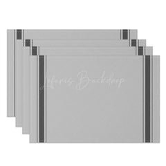 Lofaris Simple Modern Black Grey Dining Set of 4 Placemats