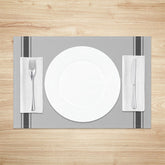 Lofaris Simple Modern Black Grey Dining Set of 4 Placemats