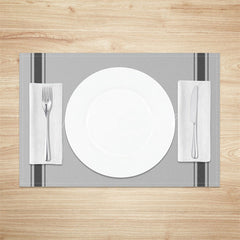 Lofaris Simple Modern Black Grey Dining Set of 4 Placemats