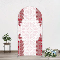 Lofaris Simple Slovakia Pattern Happy Birthday Arch Backdrop