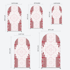 Lofaris Simple Slovakia Pattern Happy Birthday Arch Backdrop