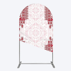 Lofaris Simple Slovakia Pattern Happy Birthday Arch Backdrop