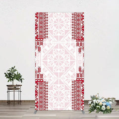 Lofaris Simple Slovakia Pattern Happy Birthday Rectangle Backdrop