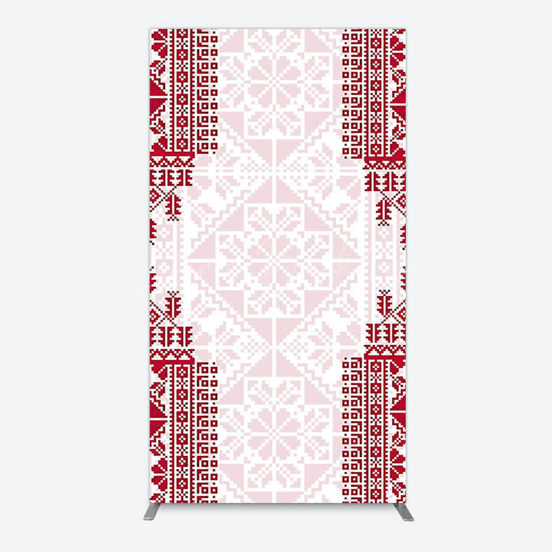 Lofaris Simple Slovakia Pattern Happy Birthday Rectangle Backdrop