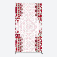 Lofaris Simple Slovakia Pattern Happy Birthday Rectangle Backdrop