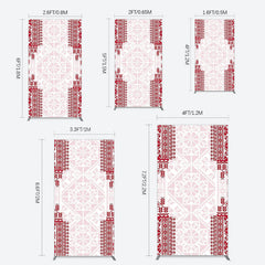 Lofaris Simple Slovakia Pattern Happy Birthday Rectangle Backdrop