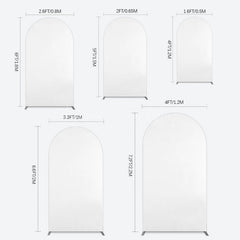 Lofaris Simple Solid Color White Theme Party Arch Backdrop