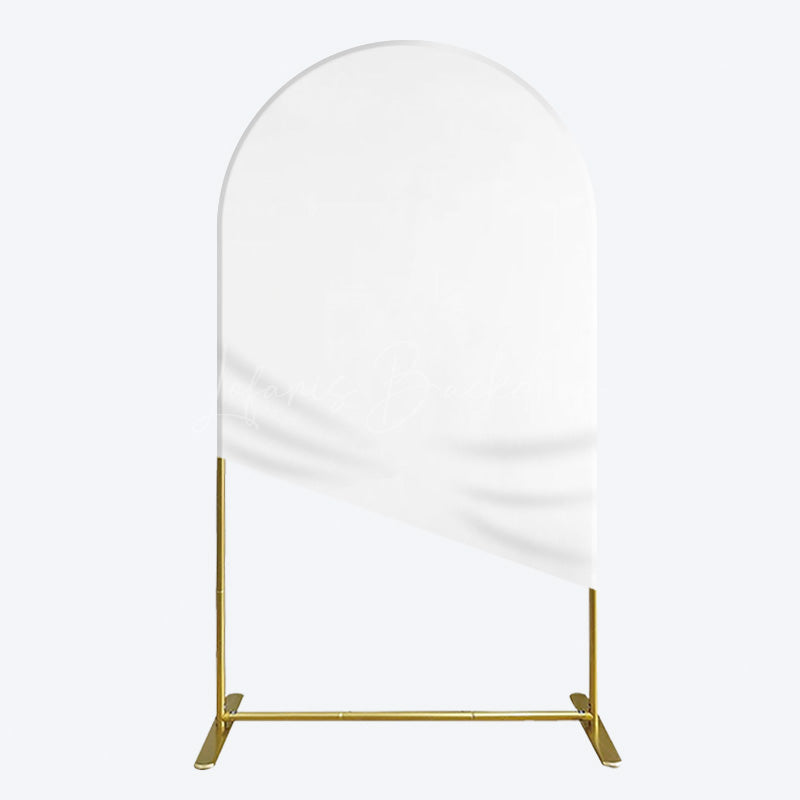 Lofaris Simple Solid Color White Theme Party Arch Backdrop