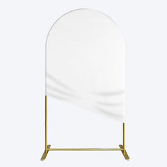 Lofaris Simple Solid Color White Theme Party Arch Backdrop