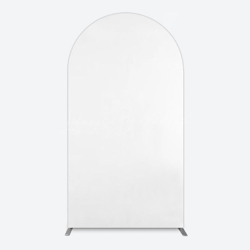 Lofaris Simple Solid Color White Theme Party Arch Backdrop