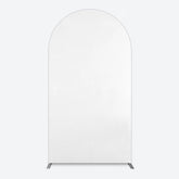 Lofaris Simple Solid Color White Theme Party Arch Backdrop