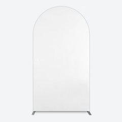 Lofaris Simple Solid Color White Theme Party Arch Backdrop