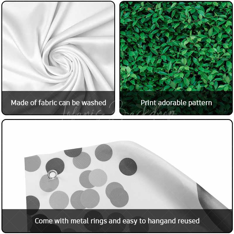 Lofaris Simple Spring Fresh Green Leaves Garage Door Banner