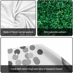 Lofaris Simple Spring Fresh Green Leaves Garage Door Banner