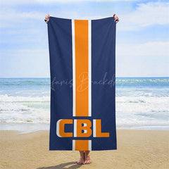 Lofaris Simple Stripe Summer Custom Name Beach Towel For Boy