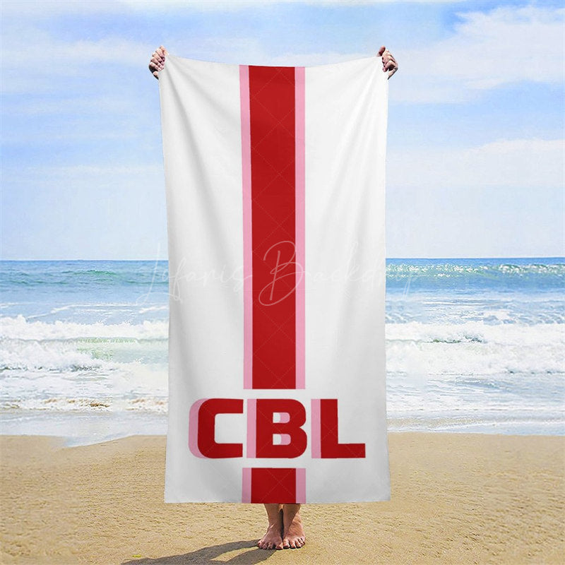 Lofaris Simple Stripe Summer Custom Name Beach Towel For Boy
