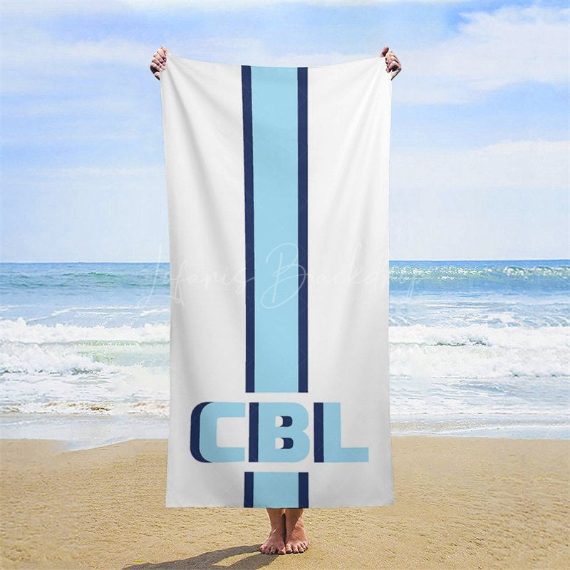 Lofaris Simple Stripe Summer Custom Name Beach Towel For Boy