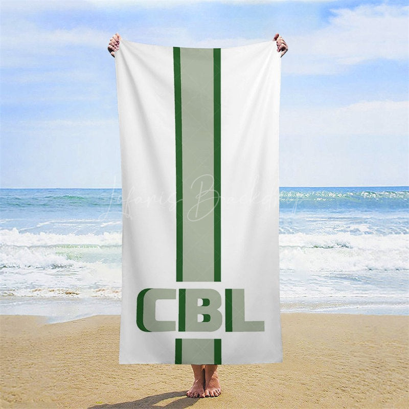 Lofaris Simple Stripe Summer Custom Name Beach Towel For Boy
