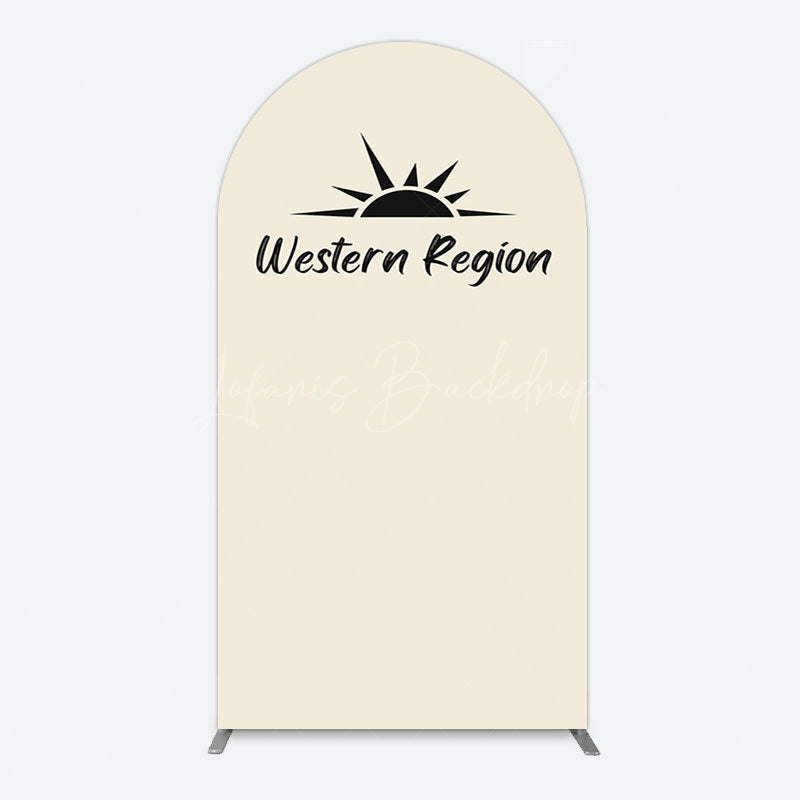 Lofaris Simple Vibe Western Region Birthday Arch Backdrop