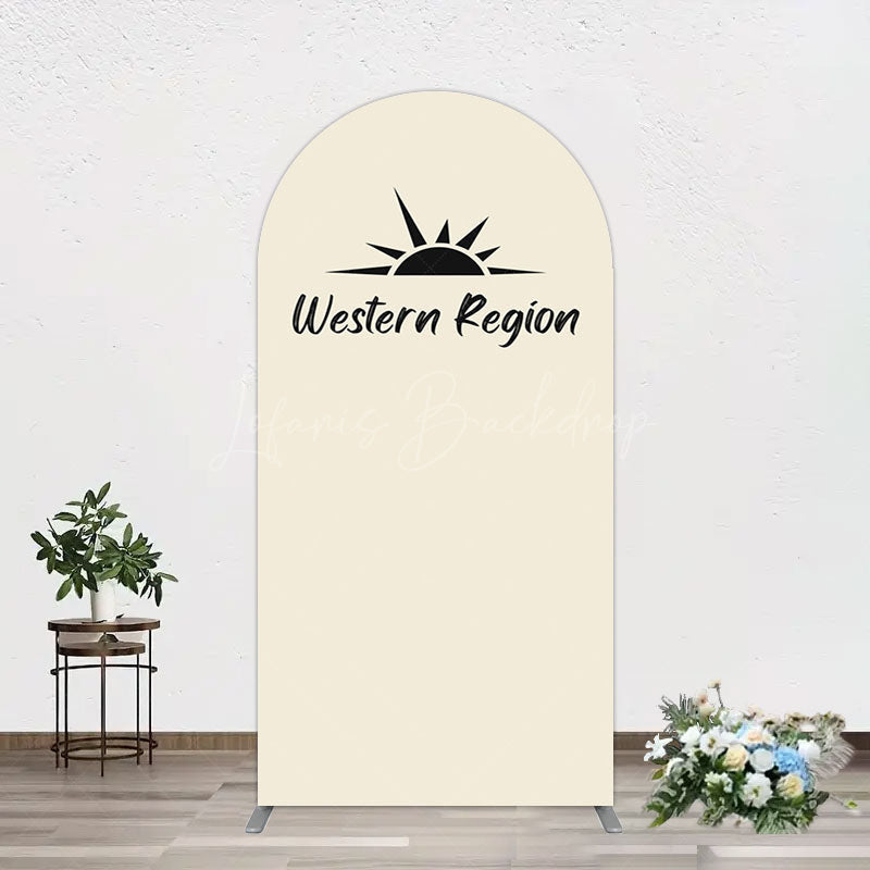 Lofaris Simple Vibe Western Region Birthday Arch Backdrop