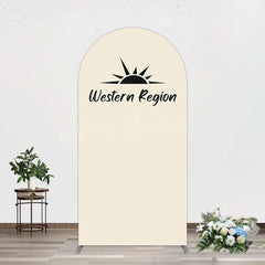 Lofaris Simple Vibe Western Region Birthday Arch Backdrop