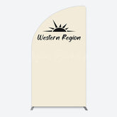 Lofaris Simple Vibe Western Region Birthday Half Moon Arch Backdrop