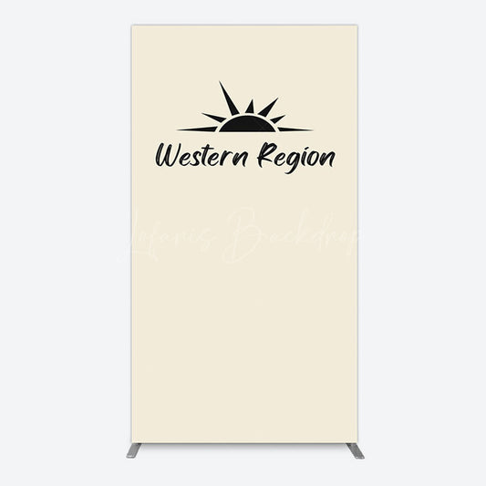 Lofaris Simple Vibe Western Region Birthday Rectangle Backdrop