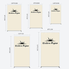 Lofaris Simple Vibe Western Region Birthday Rectangle Backdrop
