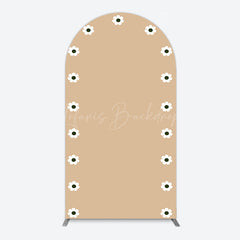 Lofaris Simple White Lace Qulito Lindo Birthday Arch Backdrop