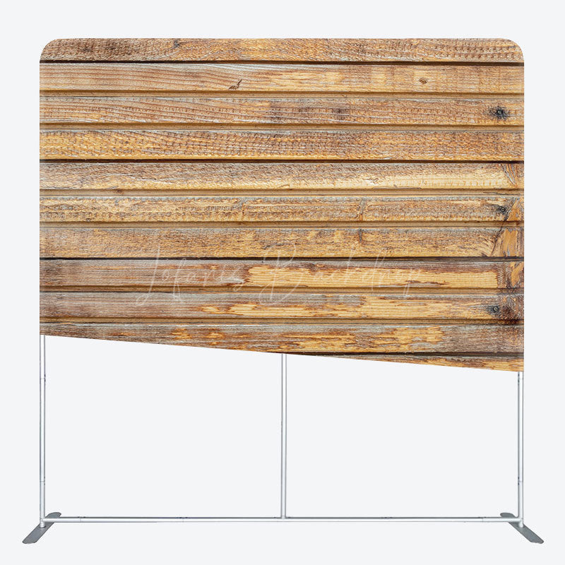 Lofaris Simple Wooden Photography Square Tension Backdrop