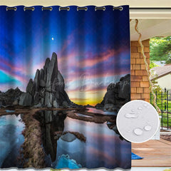 Lofaris Sky Coast Waterproof Landscape Outdoor Curtains For Gazebo
