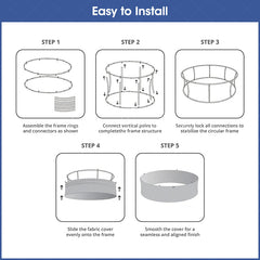 Lofaris Sky Tube Circle Hanging Banners for Trade Show