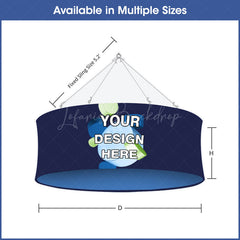 Lofaris Sky Tube Circle Hanging Banners for Trade Show
