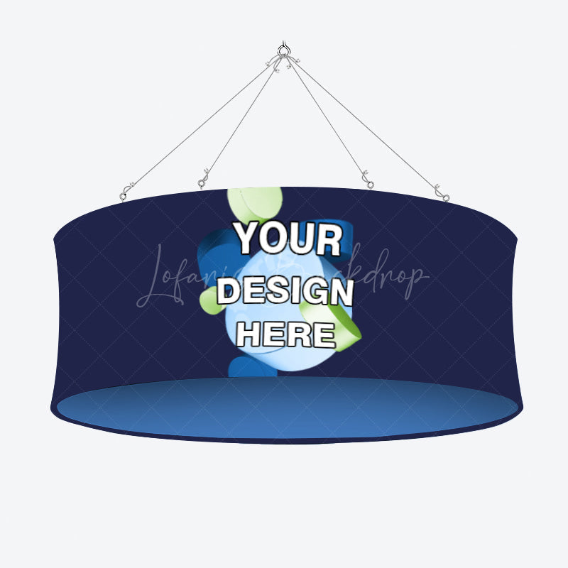 Lofaris Sky Tube Circle Hanging Banners for Trade Show