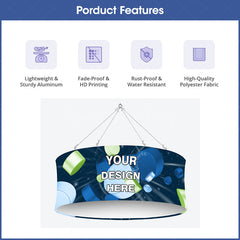 Lofaris Sky Tube Circle Hanging Banners for Trade Show