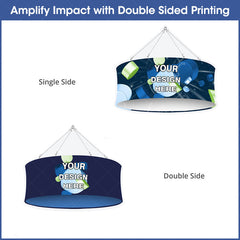 Lofaris Sky Tube Circle Hanging Banners for Trade Show