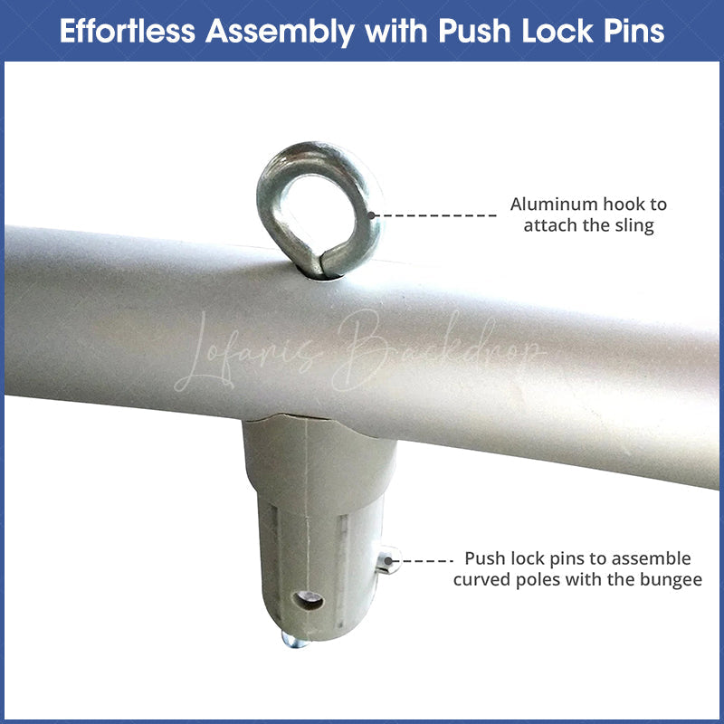 Lofaris Sky Tube Curved Triangle Hanging Banners for Fairs