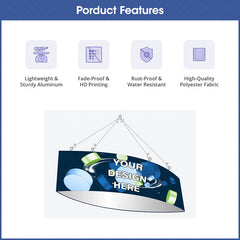 Lofaris Sky Tube Football Hanging Banners Displays for Fairs