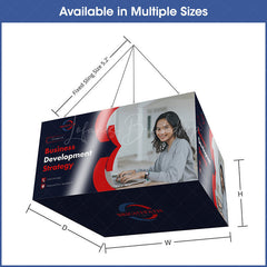 Lofaris Sky Tube Rectangle Cube Hanging Banners for Fairs