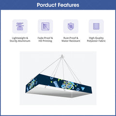 Lofaris Sky Tube Rectangle Hanging Banners Displays for Fairs