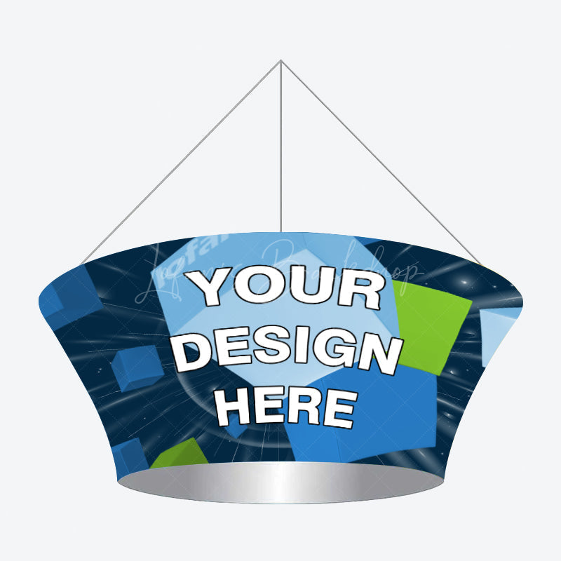 Lofaris Sky Tube Tapered Circle Hanging Banners for Trade Shows